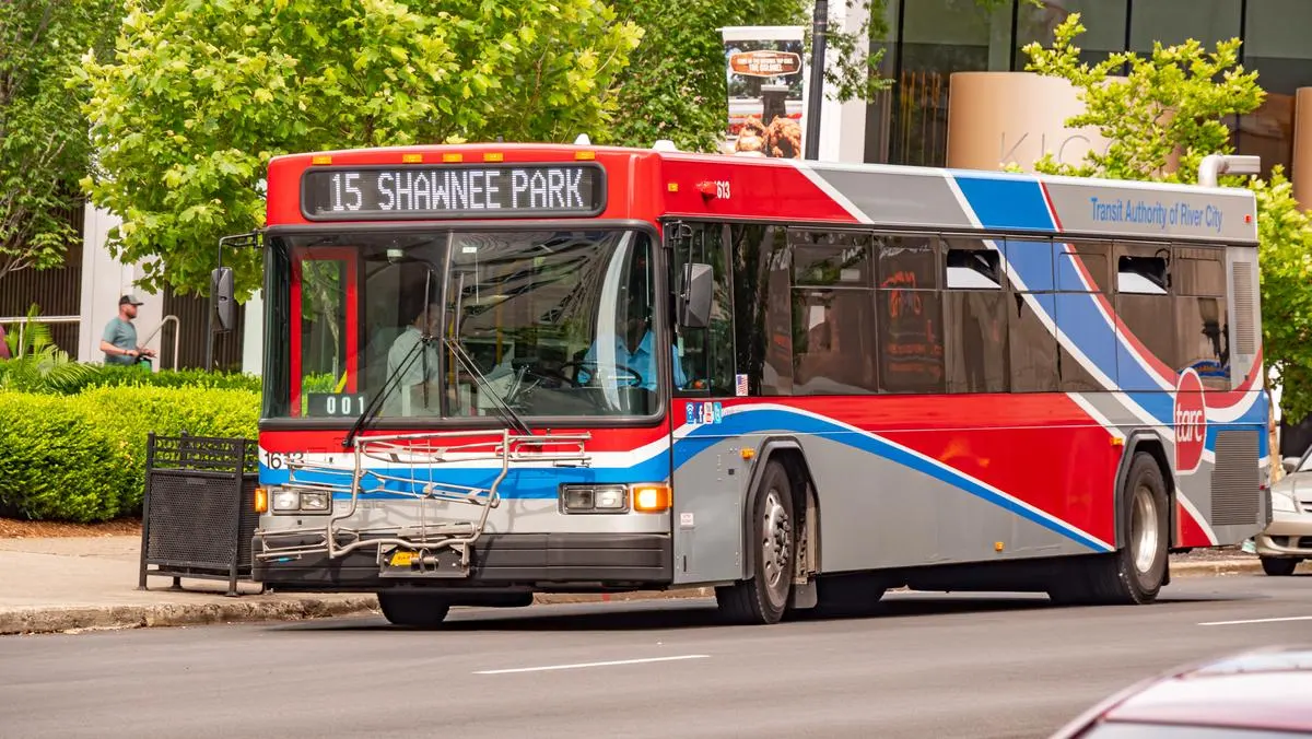 A Transit Authority of River City (TARC) bus in Louisville, Kentucky.