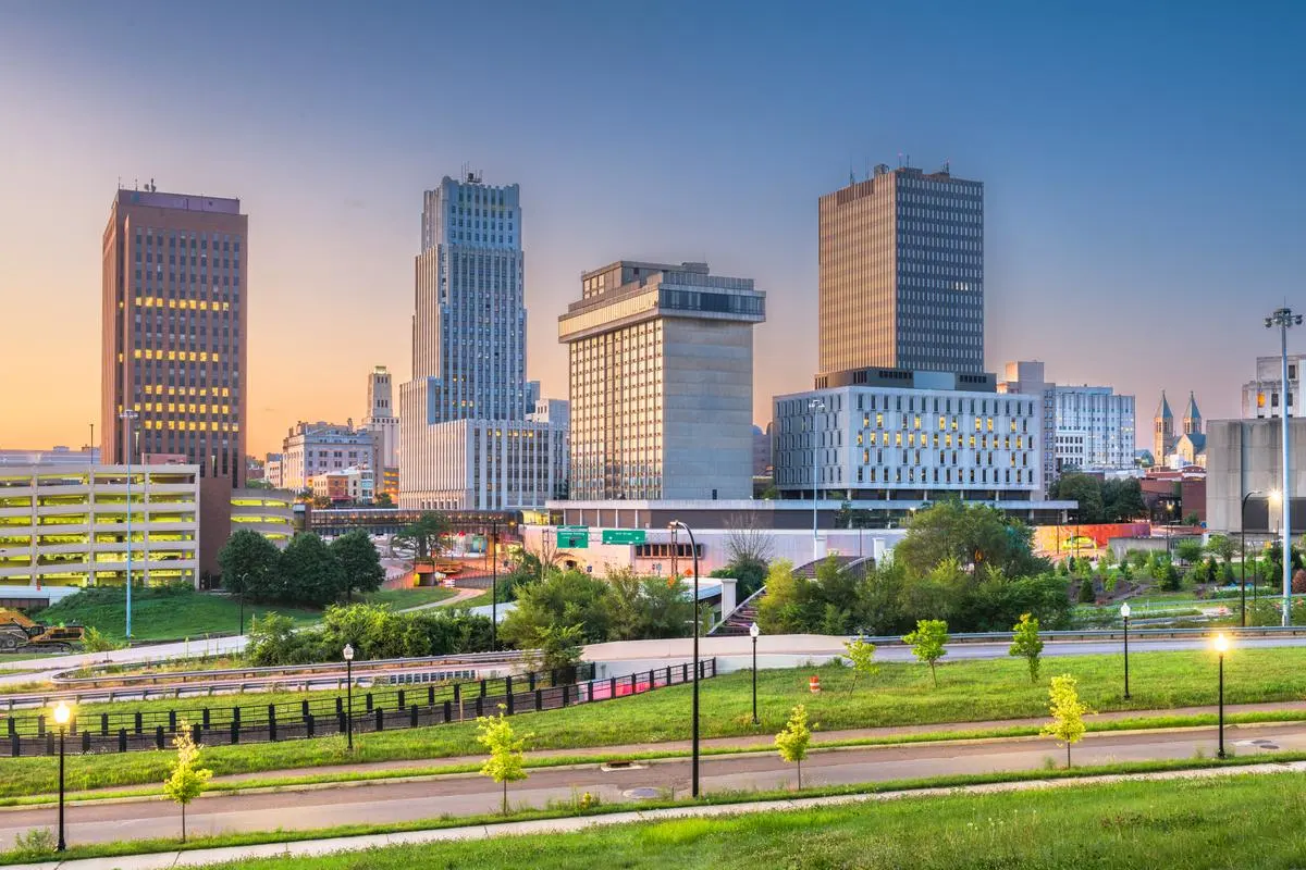 View of downtown Akron, Ohio